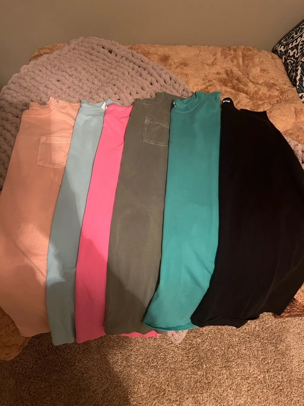 Old Navy Women's T-Shirt dress - Peach, Light Blue, Hot Pink, Olive, Teal, Black - Picture 1 of 2